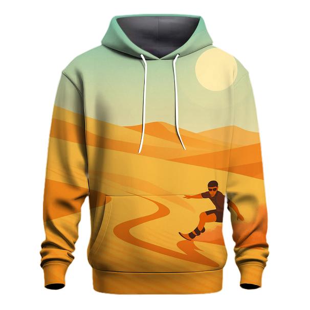 Desert Dunes Sandboarding Challenge embroidered hoodies