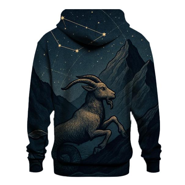 Capricorn Sea Goat Mountain Ascent Chart graphic hoodies