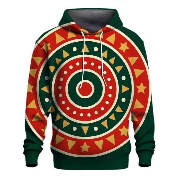 Ornament Mandala Rings embroidered hoodies