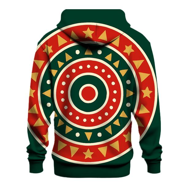Ornament Mandala Rings embroidered hoodies