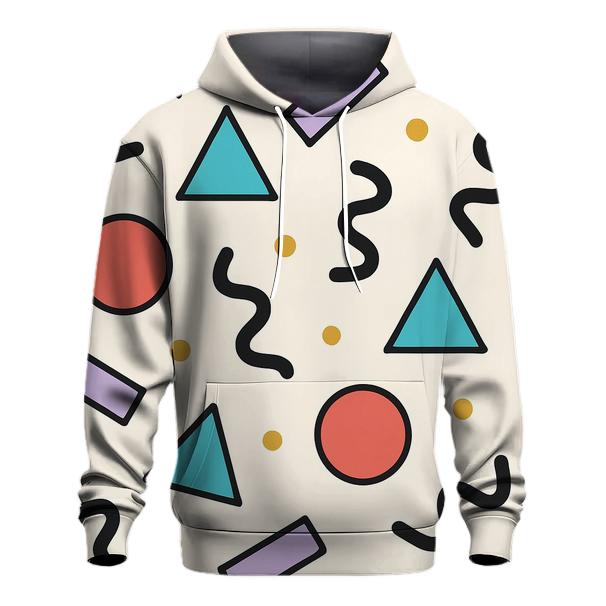 Memphis Confetti Geometry Mix custom hoodies