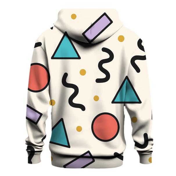 Memphis Confetti Geometry Mix custom hoodies