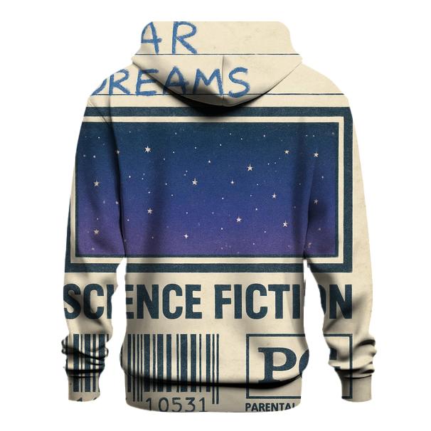 Retro Eighties VHS Night Sky Rental Label hoodie styles