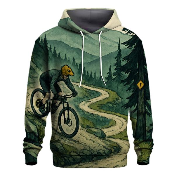 Mountain Bike Switchback Skyline printed hoodies