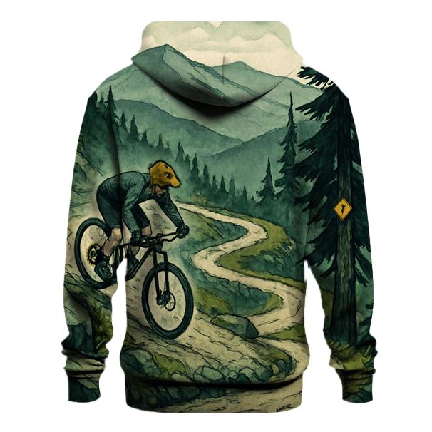 Mountain Bike Switchback Skyline printed hoodies