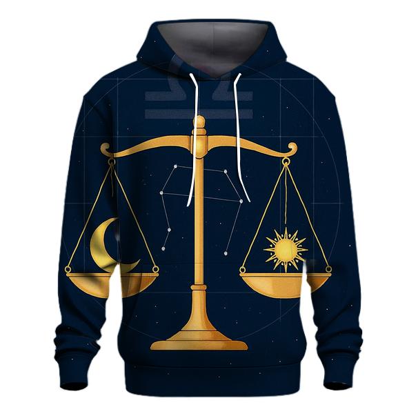 Libra Equinox Balance Star Scale custom hoodies