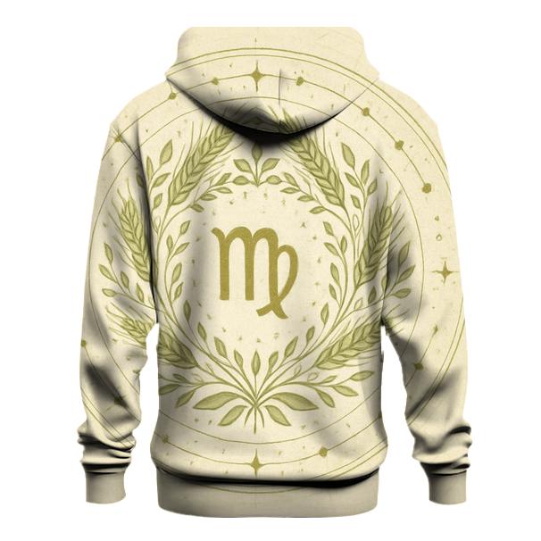 Virgo Wheat Sheaf Earth Mandala lightweight hoodies