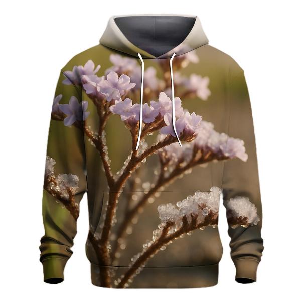 Tidal Marsh Sea Lavender With Salt Crystals After Evaporation hoodie designs