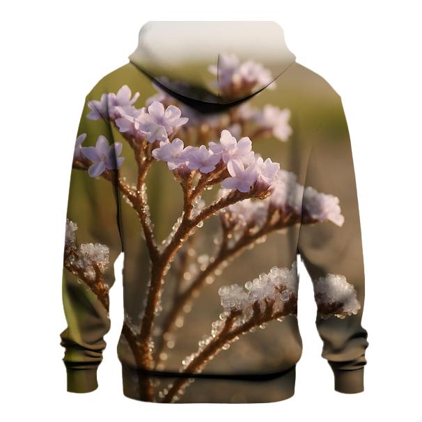 Tidal Marsh Sea Lavender With Salt Crystals After Evaporation hoodie designs