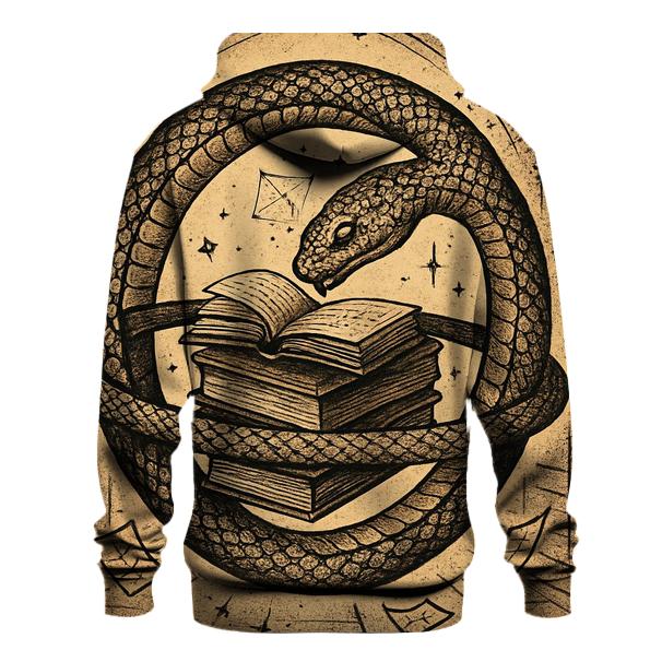 Library Orbit Ouroboros embroidered hoodies