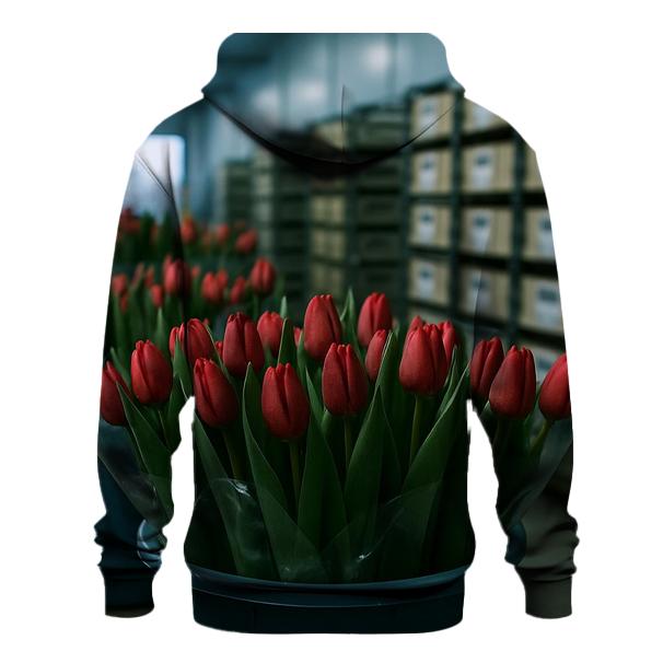Cold Storage Tulip Inspection In A Commercial Flower Warehouse hoodie trends