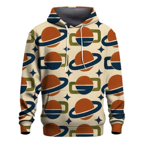 Mod Geometric Saturn Tiles lightweight hoodies
