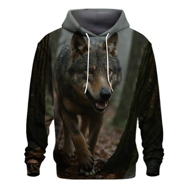 Italian Apennine Wolf In Chestnut Grove Rain hoodie trends