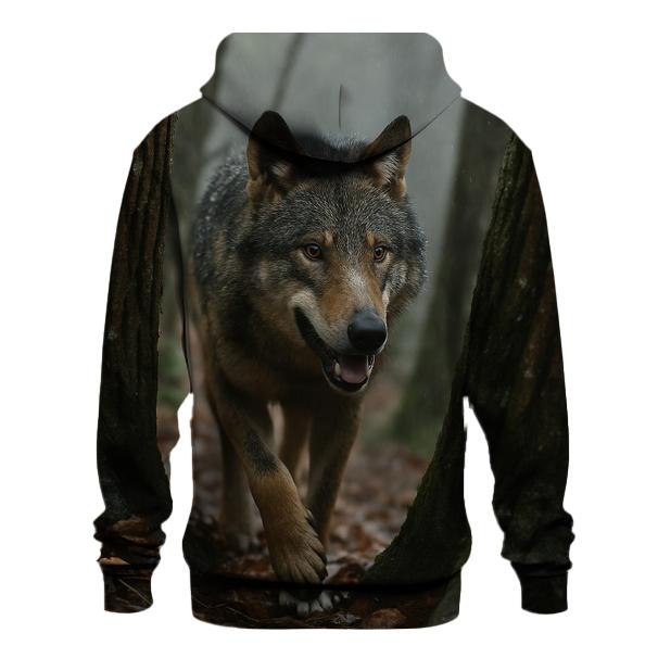 Italian Apennine Wolf In Chestnut Grove Rain hoodie trends