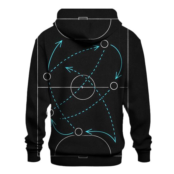 Futsal Street Court Blueprint embroidered hoodies