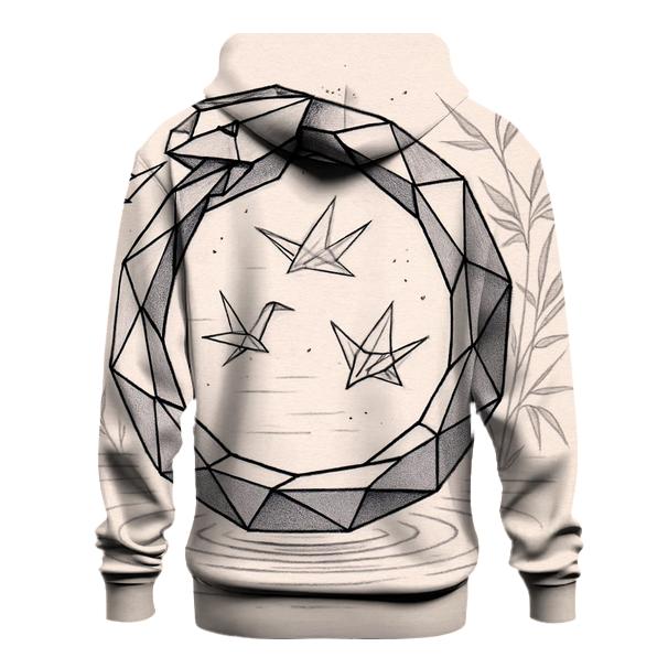 Paper Crane Ouroboros Loop custom hoodies