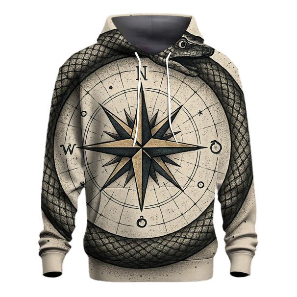 Astral Compass Ouroboros lightweight hoodies