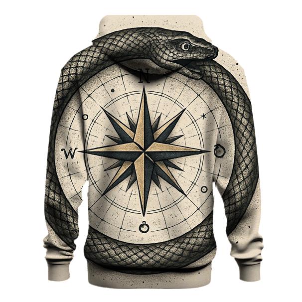Astral Compass Ouroboros lightweight hoodies