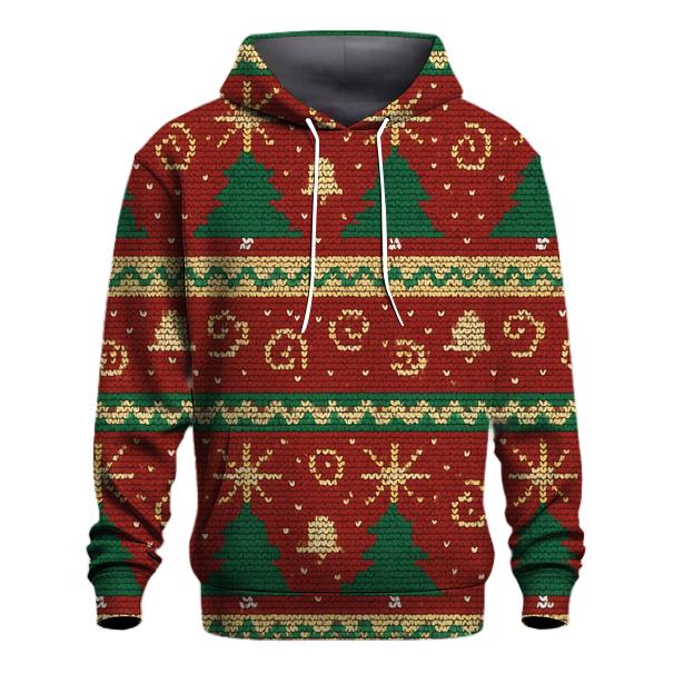 Christmas Tree Fireworks Band Design printed hoodies