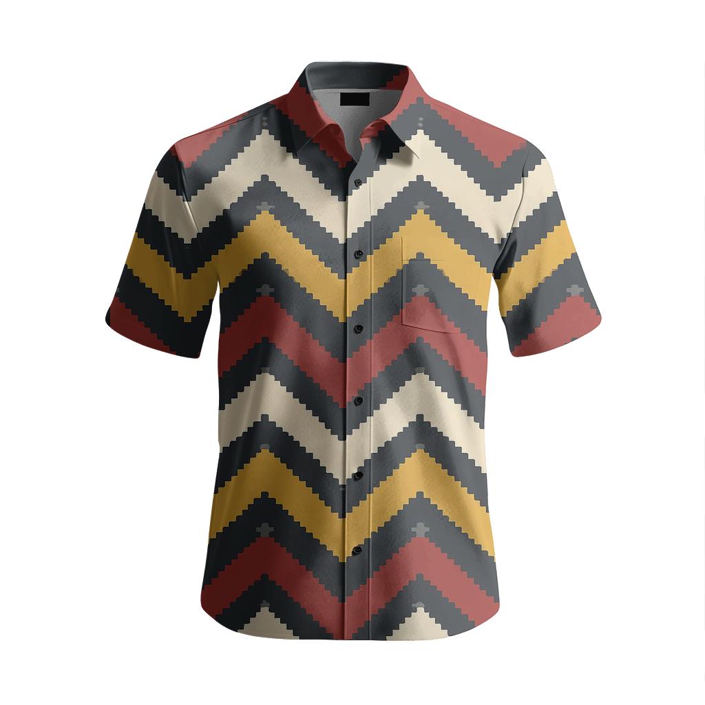 Meteor Ikat Chevron Drift personalized embroidery shirts