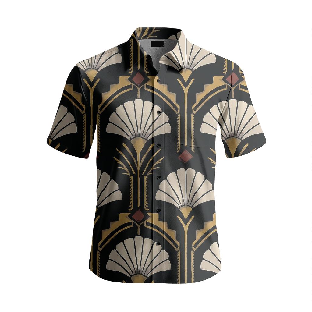 Comet Trail Art Deco Fans branded embroidered shirts