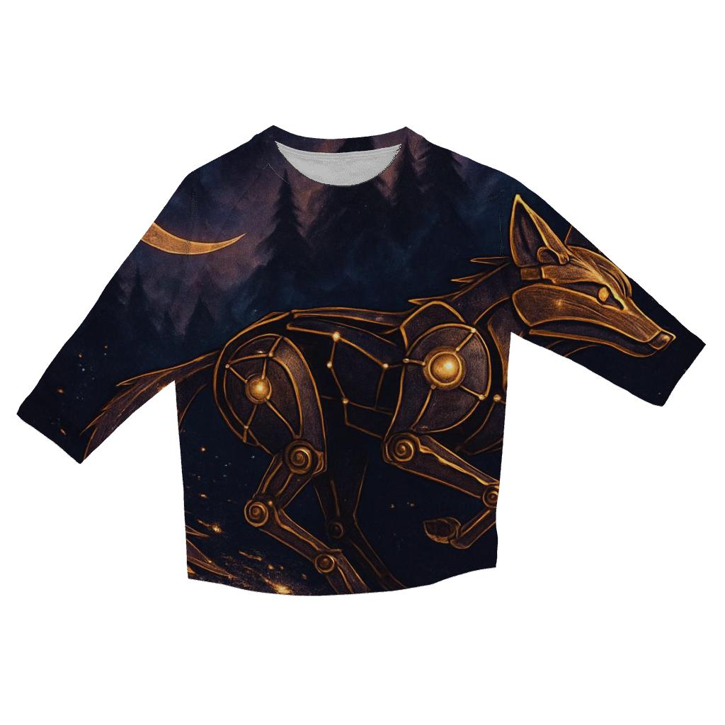 Clockwork Constellation Fox designer 3/4 sleeve blouses