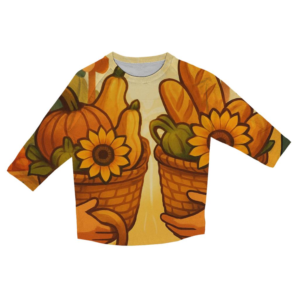 Harvest Market Basket Exchange designer 3/4 sleeve blouses
