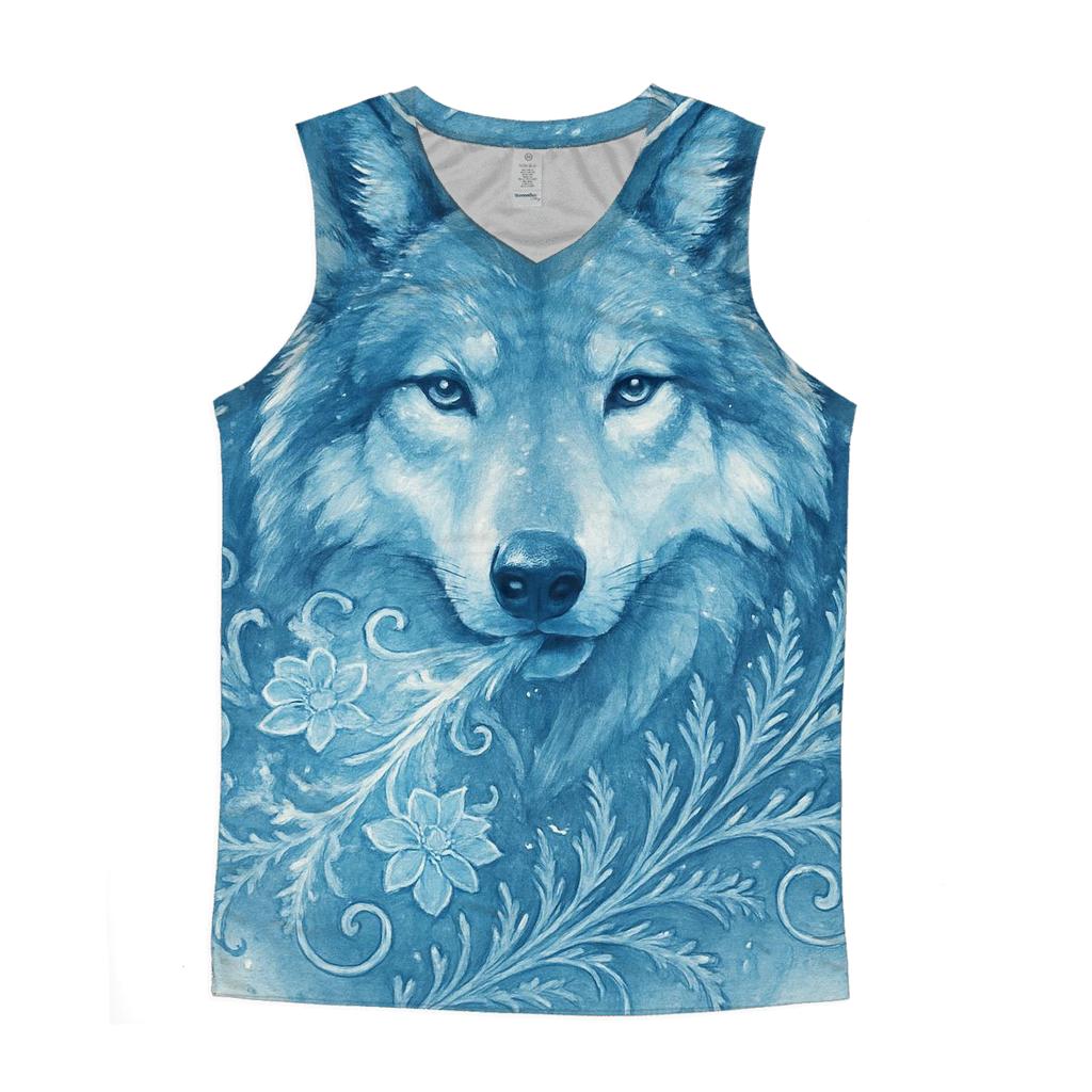 Frost Bloom Alpha personalized athletic tanks