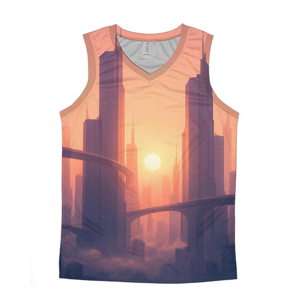 Skybridge Skyline Golden Hour Drift trendy fitted tank tops
