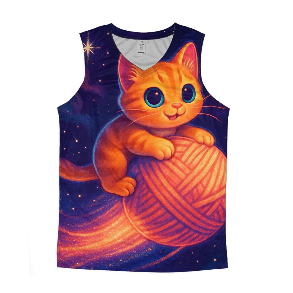 Cosmic Yarn Comet Kitten cotton sleeveless tops