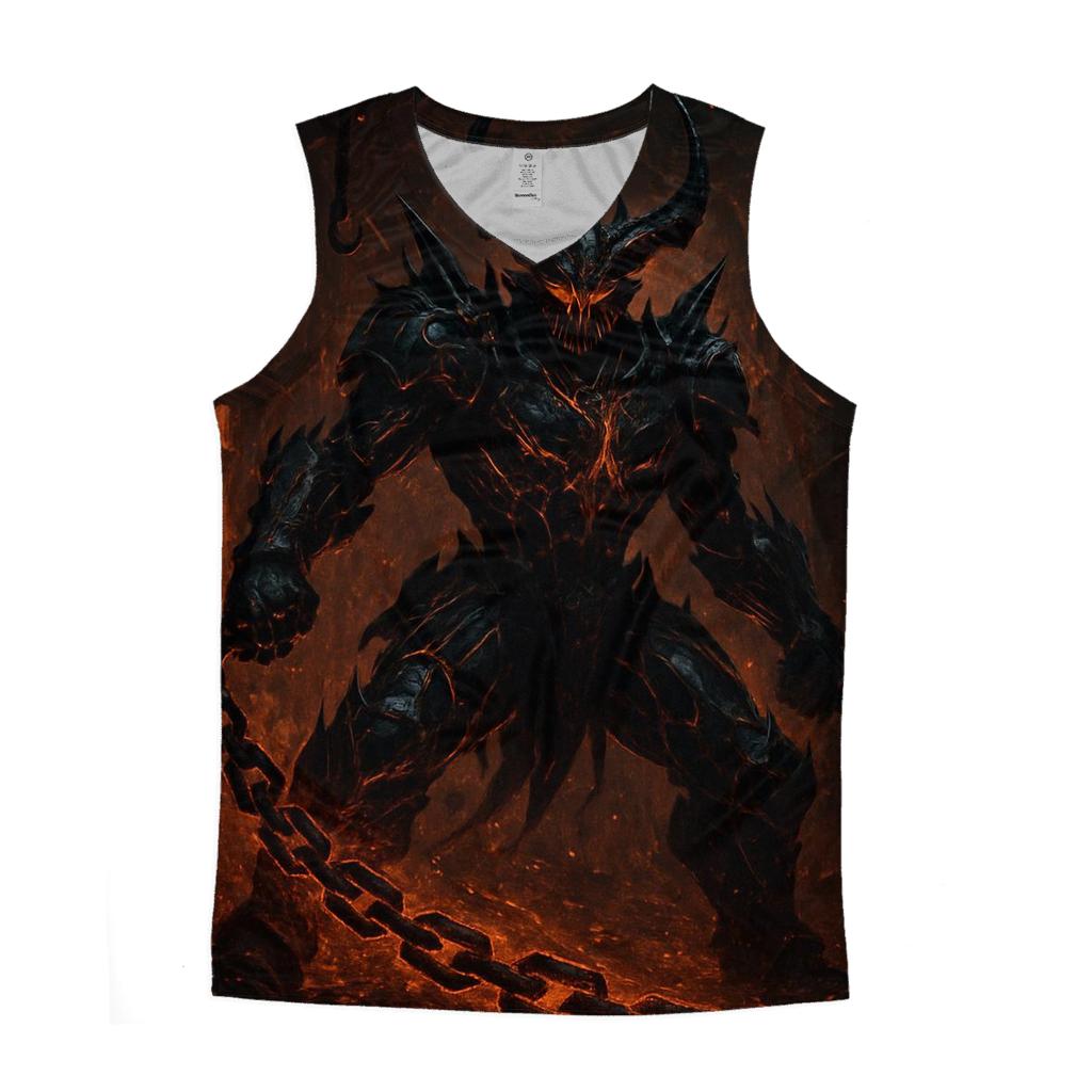 Volcanic Warden Of The Iron Pit stylish racerback tanks