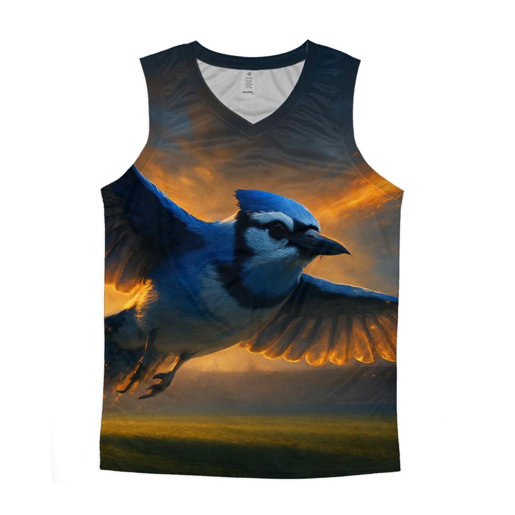 Stadium Horizon Blue Jays Sunset Charge cotton sleeveless tops