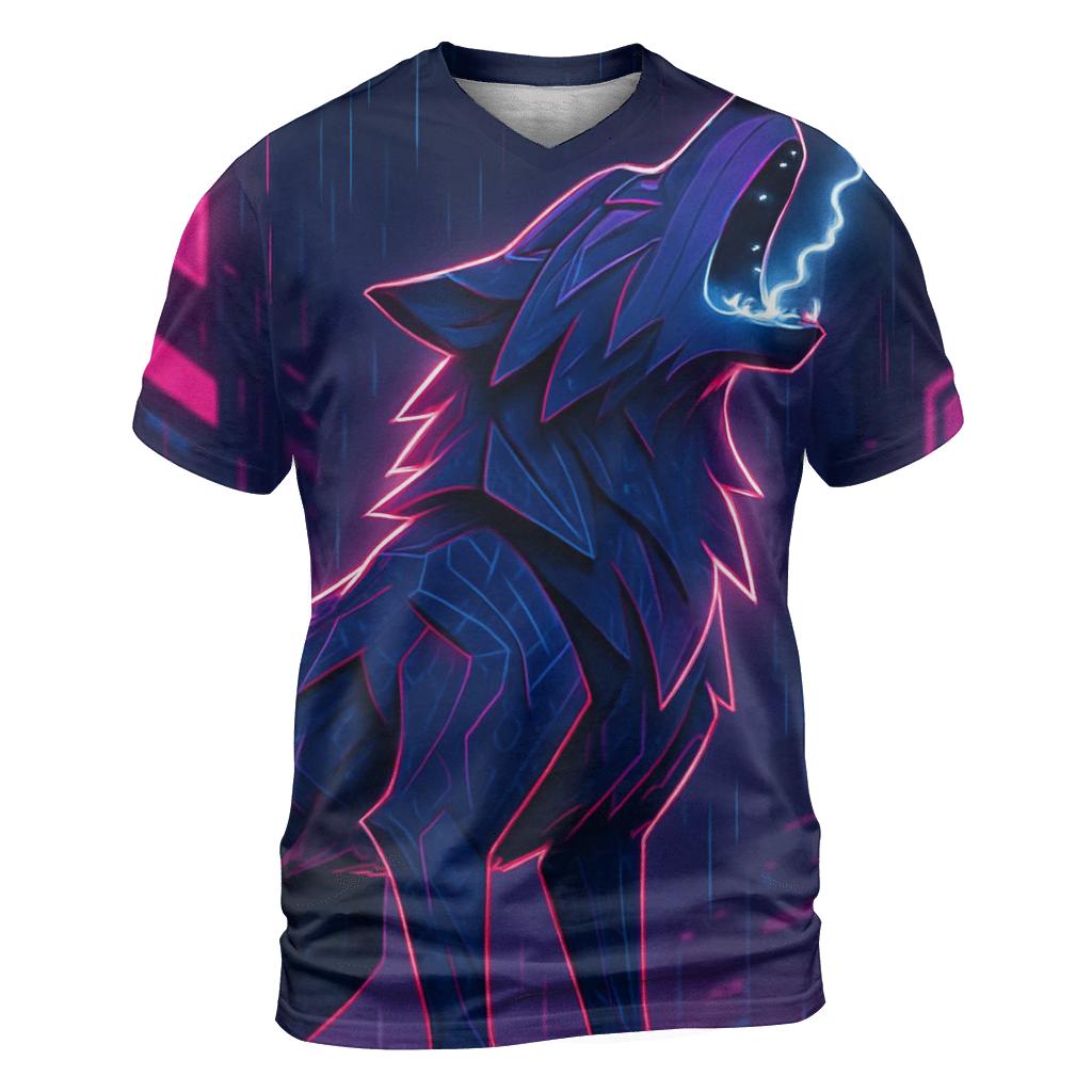 Neon Rain Circuit Howl unique graphic print tees