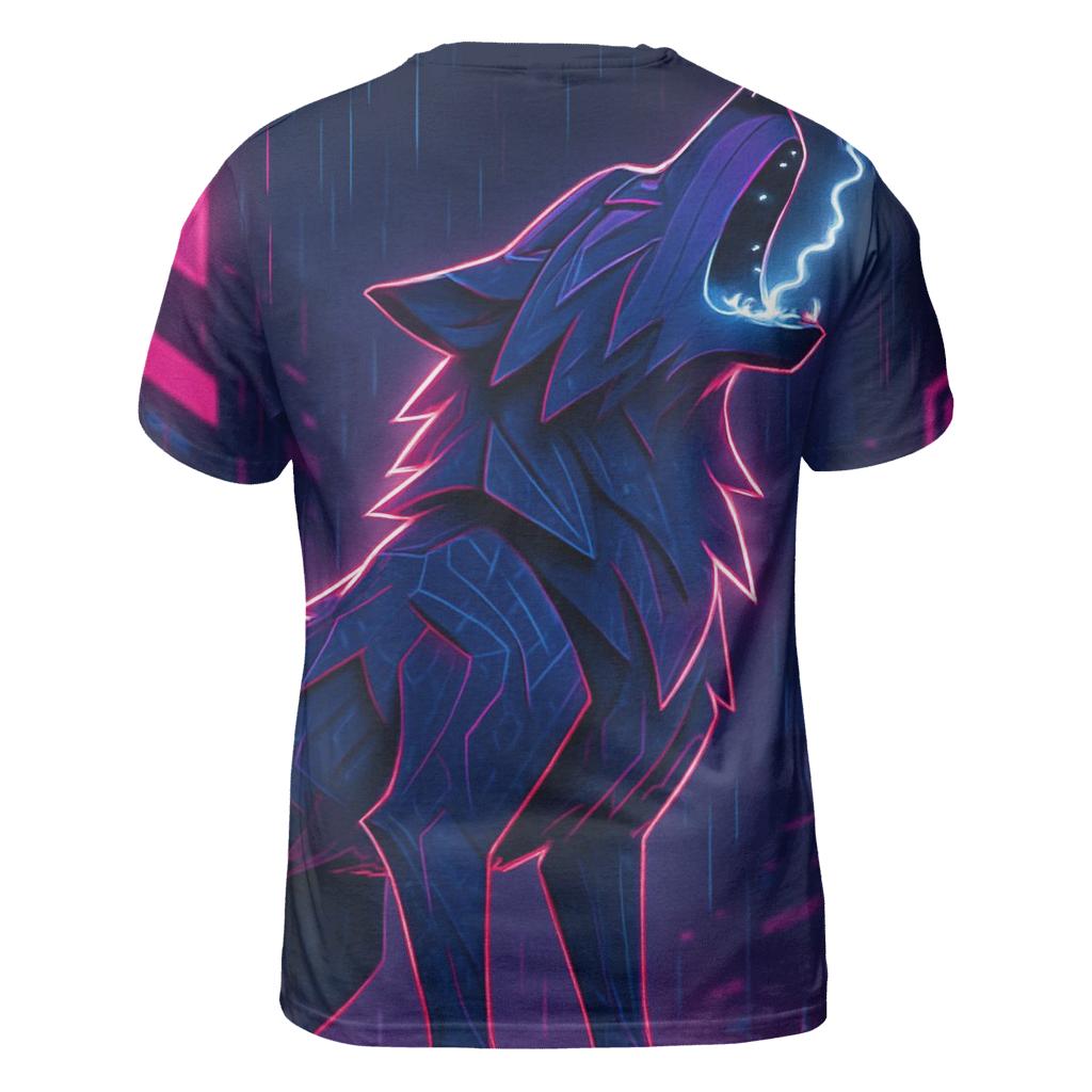 Neon Rain Circuit Howl unique graphic print tees