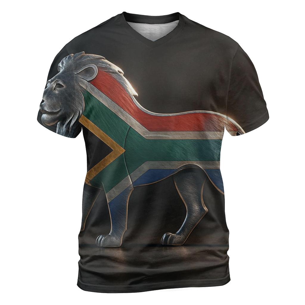 Metal Crest Flag Of South Africa custom all-over print shirts