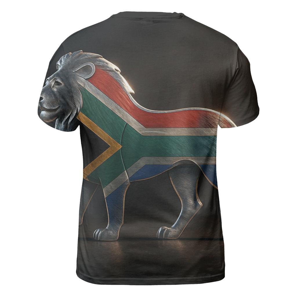 Metal Crest Flag Of South Africa custom all-over print shirts