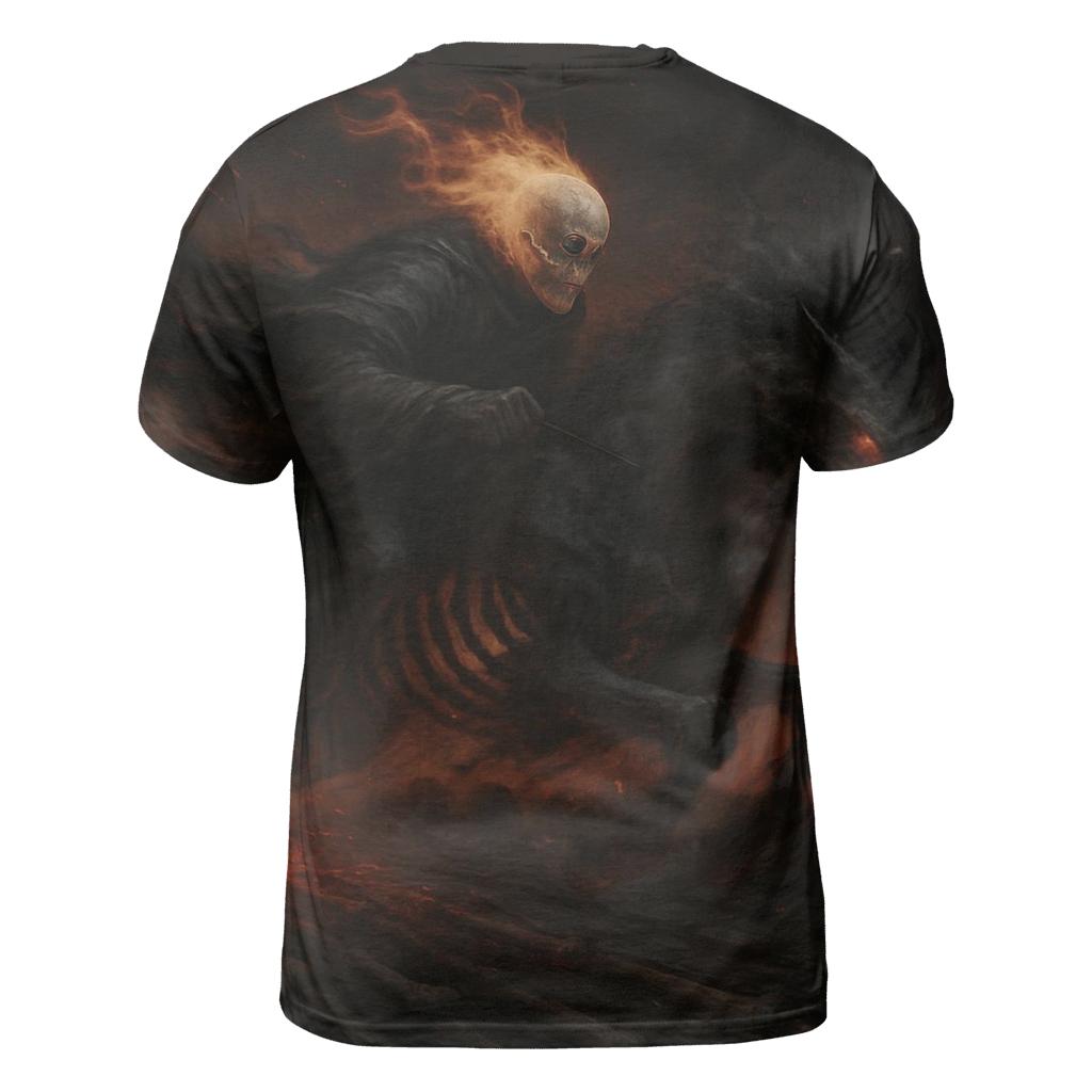 Ghost Rider Of The Bone Highway creative print fashion shirts