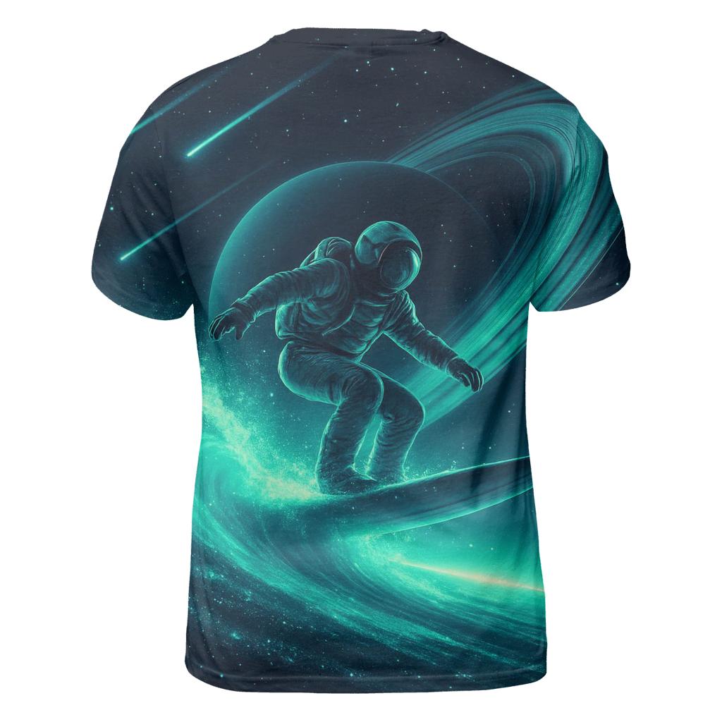 Aurora Surf On The Saturn Skies designer pattern shirts