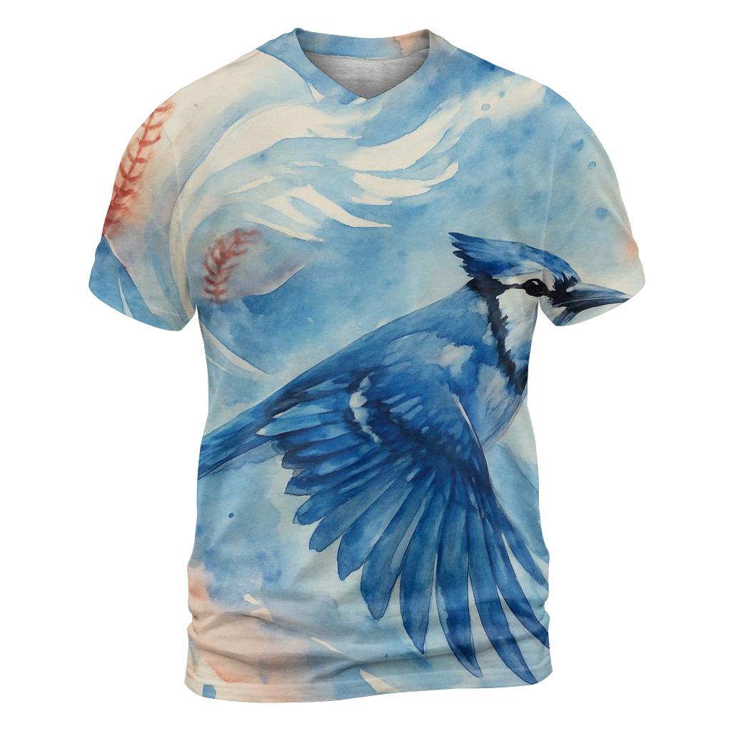 Sky Curve Fastball Blue Jays Flight Trail trendy printed shirt styles