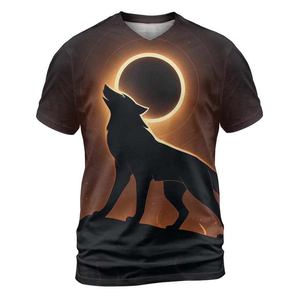 Golden Eclipse Longshadow unique graphic print tees