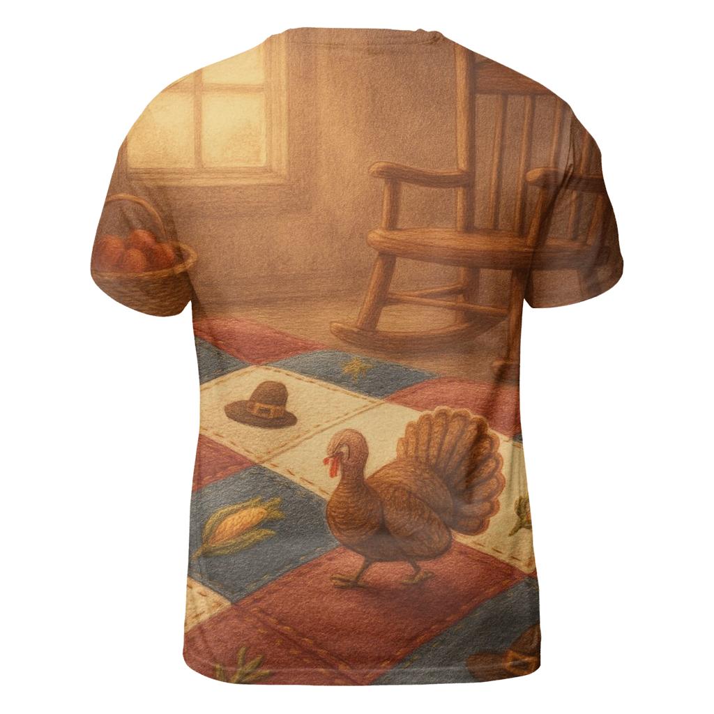 Pilgrim Harvest Quilt Dreamscape custom all-over print shirts