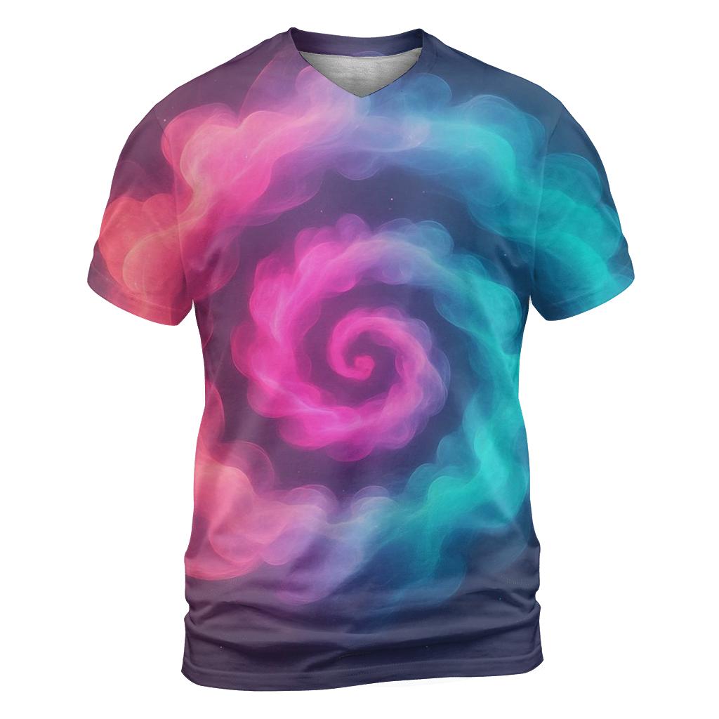 Iridescent Smoke Carousel designer pattern shirts