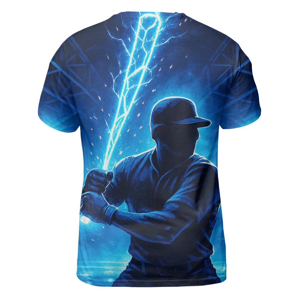 Blue Lightning Bat Forge custom all-over print shirts