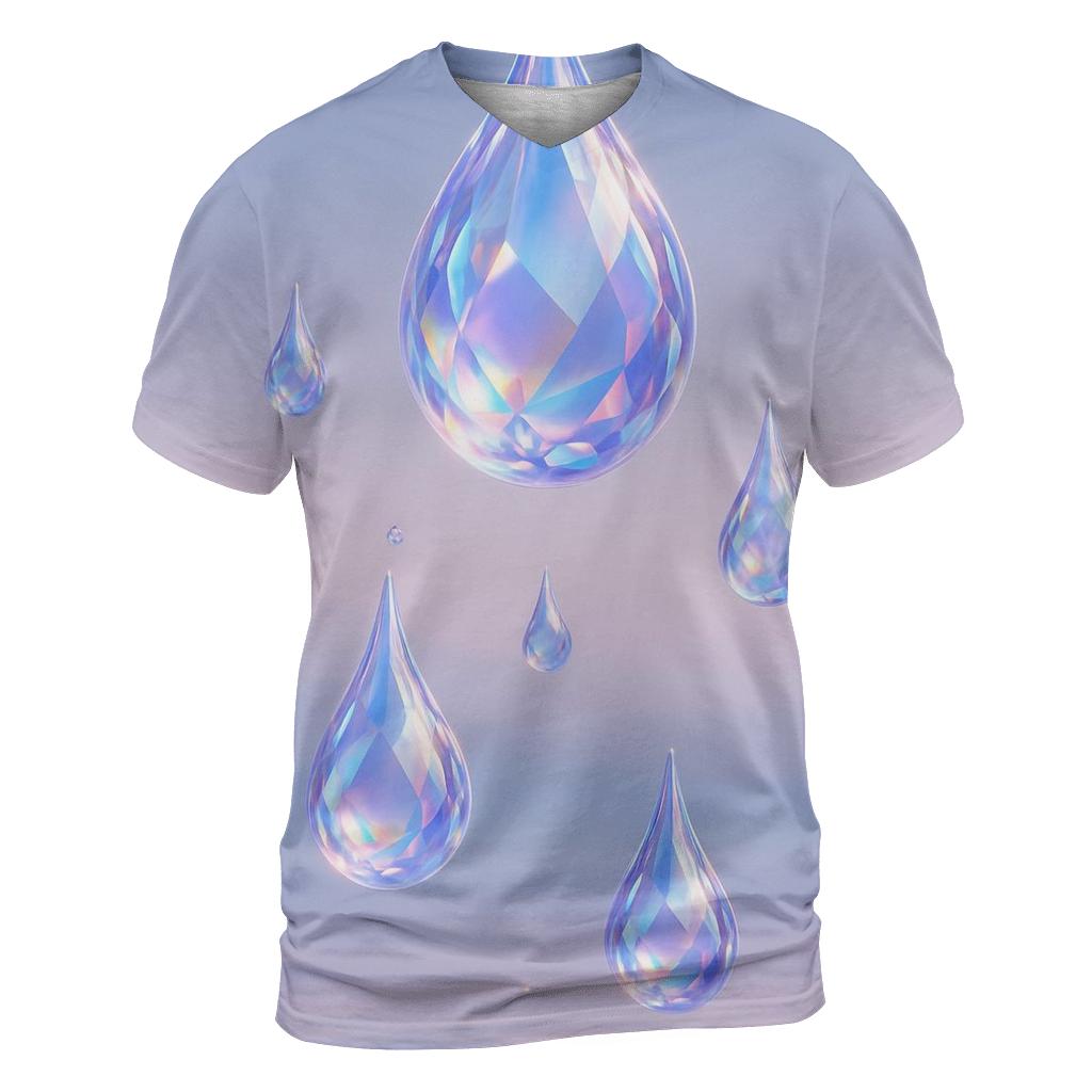 Crystal Rain Horizon unique graphic print tees
