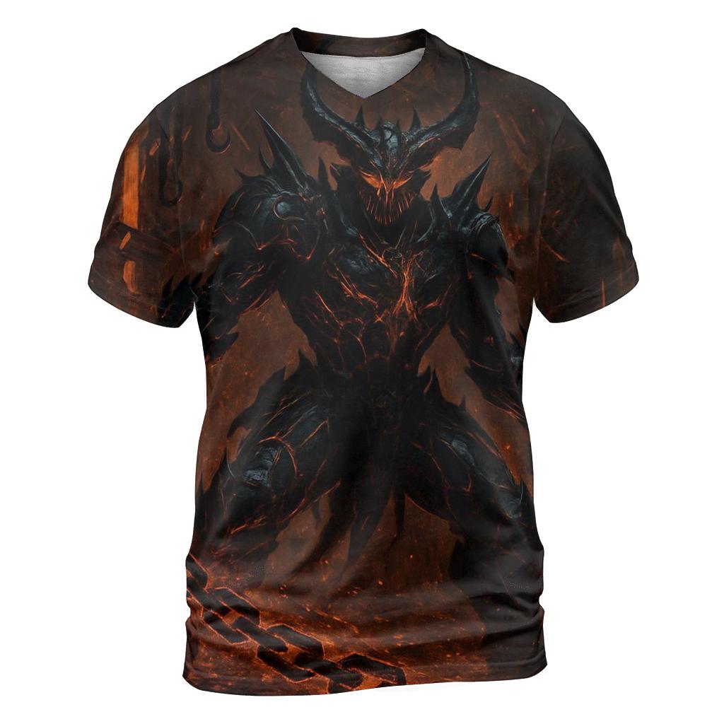 Volcanic Warden Of The Iron Pit statement graphic shirts