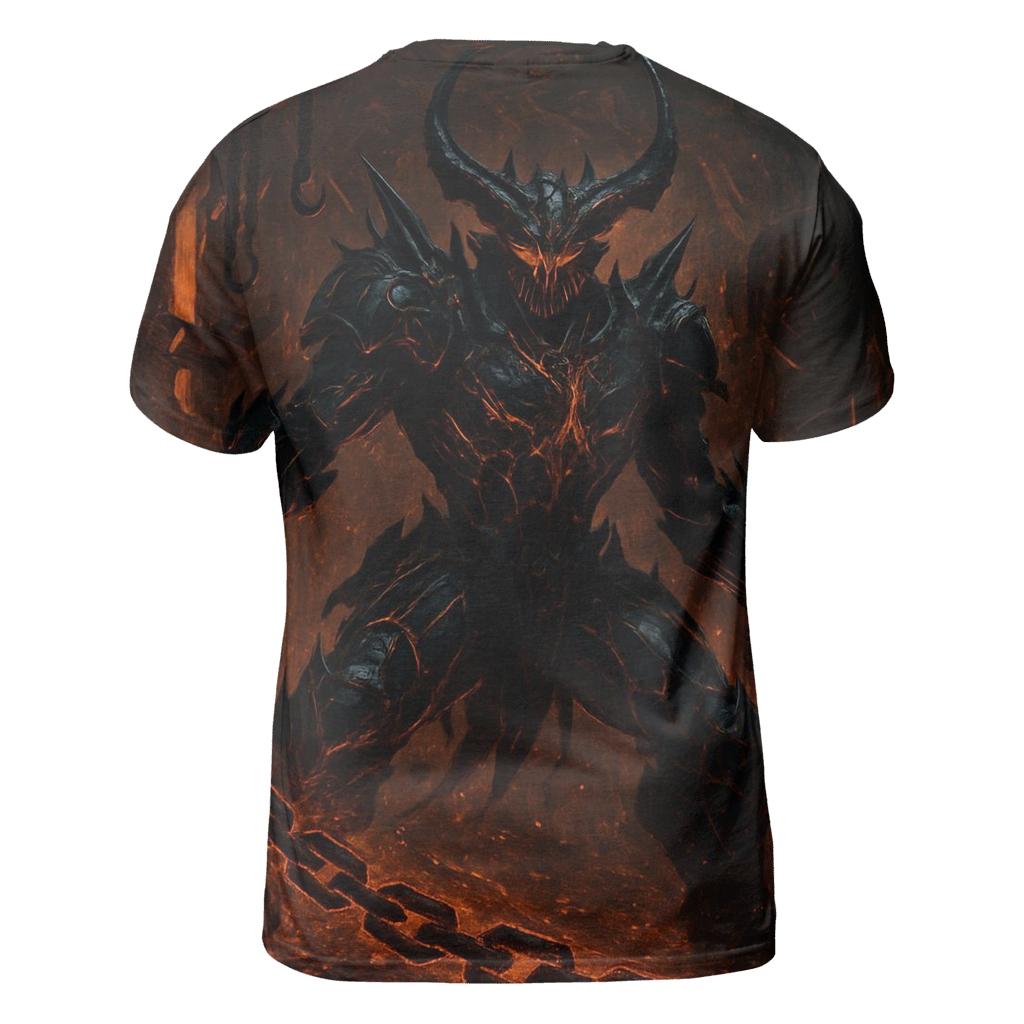 Volcanic Warden Of The Iron Pit statement graphic shirts
