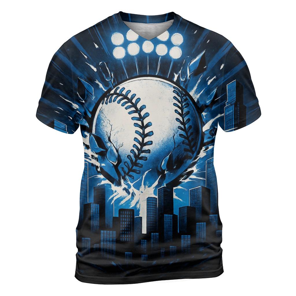 Midnight Skyline Home Run Impact statement graphic shirts