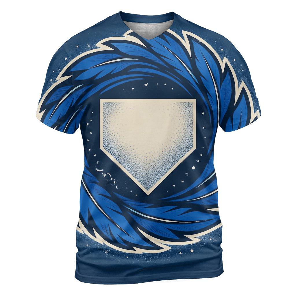 Crown Of Feathers Blue Jays Home Plate Vortex designer pattern shirts