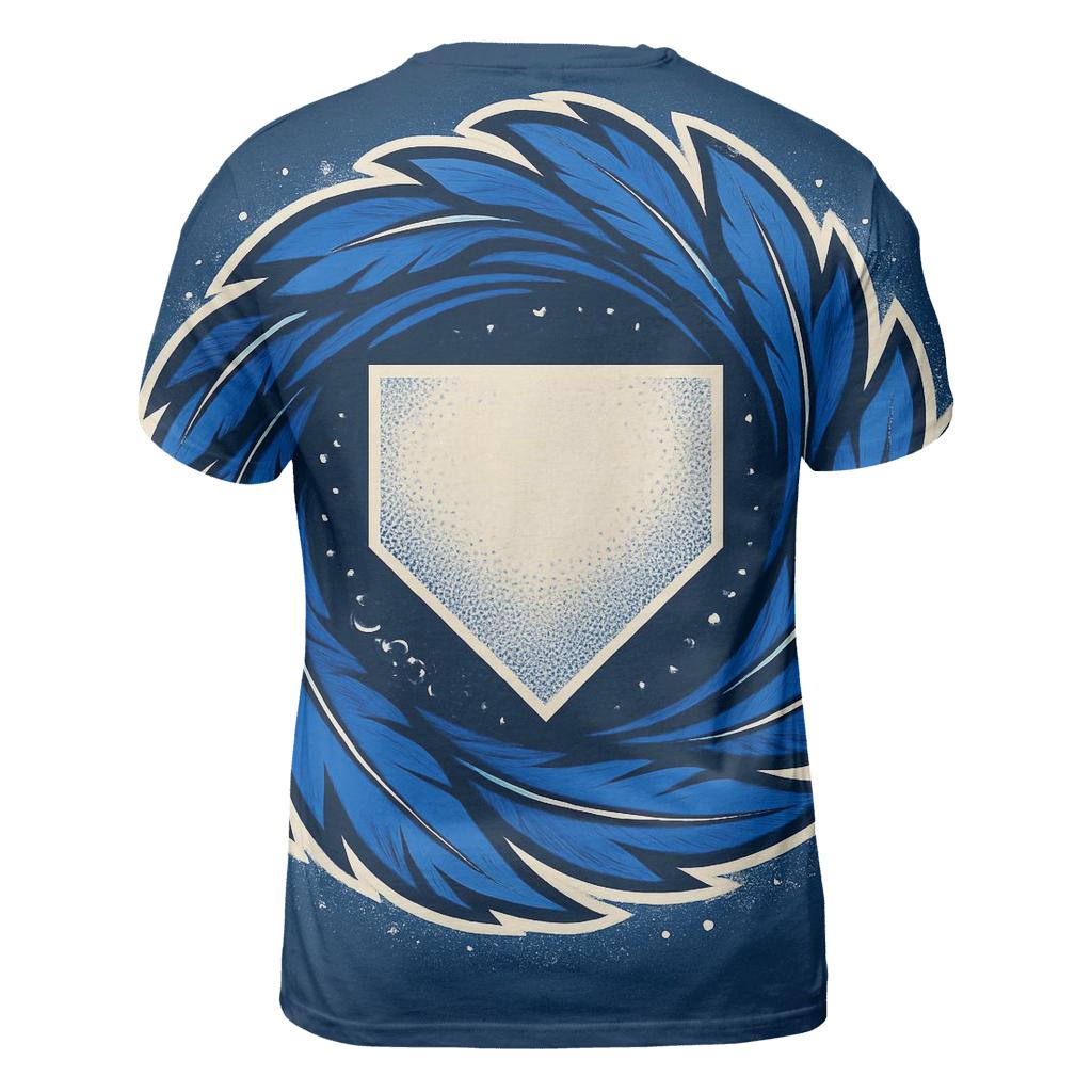 Crown Of Feathers Blue Jays Home Plate Vortex designer pattern shirts