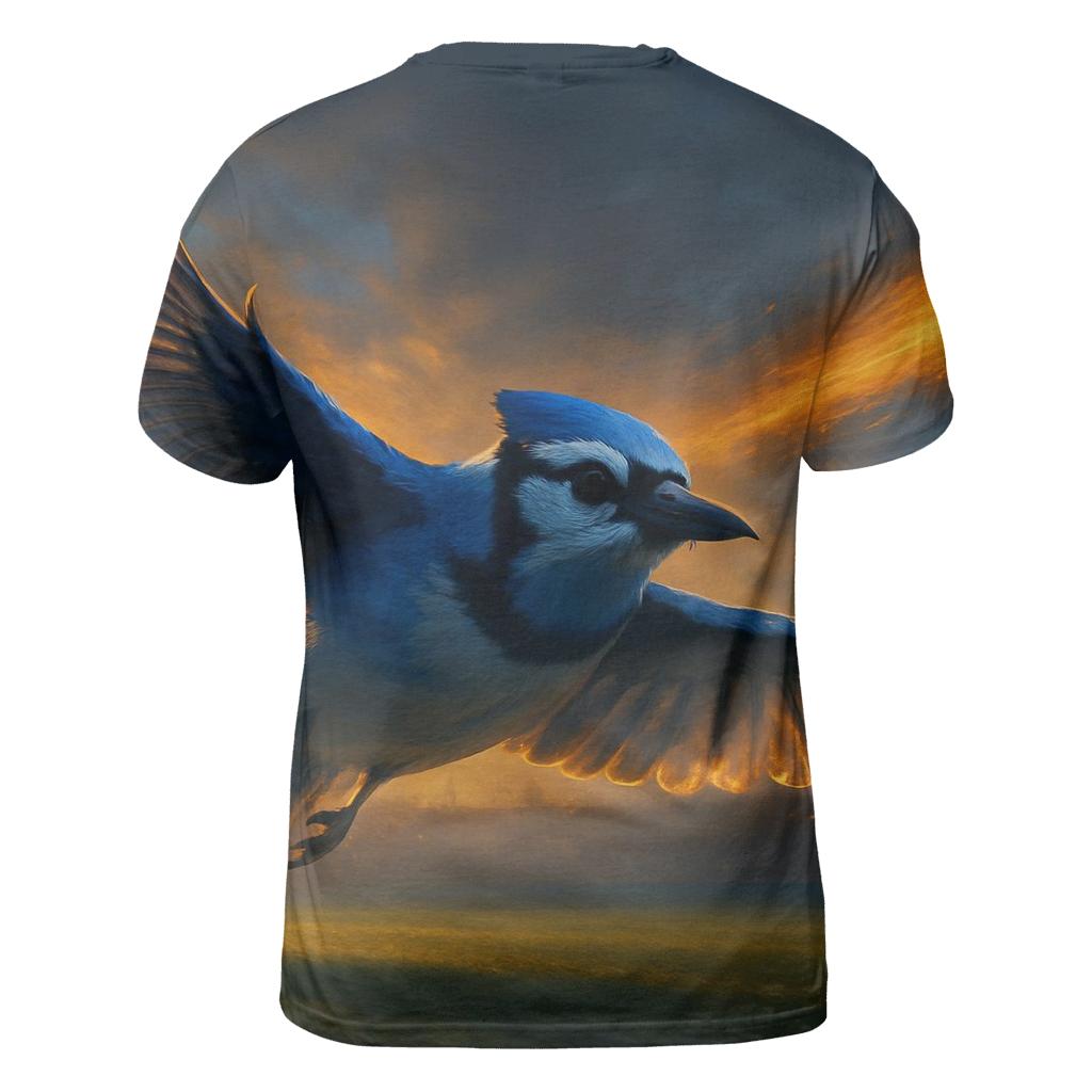 Stadium Horizon Blue Jays Sunset Charge statement graphic shirts